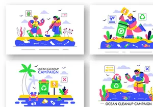 10 Ocean Cleanup Campaign Illustration