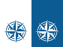 Compass logo template vector icon illustration design