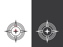 Compass logo template vector icon illustration design