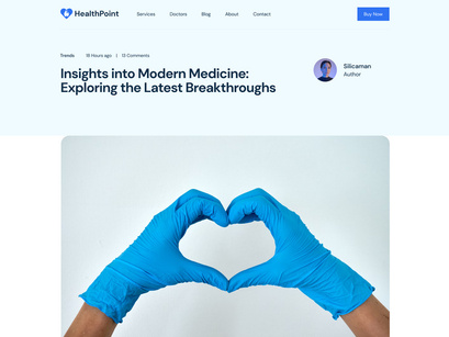 Healthpoint Pro NextJs Medical and Healthcare Website Template
