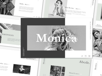 Monica - Keynote template preview picture