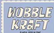 Wobble Kraft | Playful Display Font