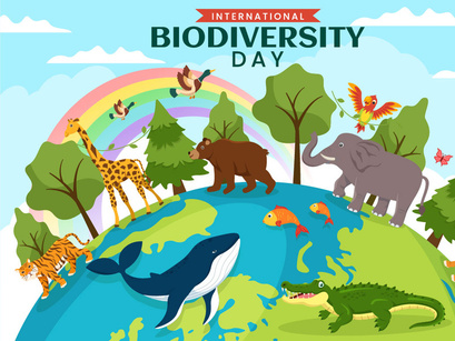 15 World Biodiversity Day Illustration