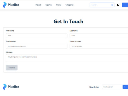 Pixelize Portfolio Nextjs Template