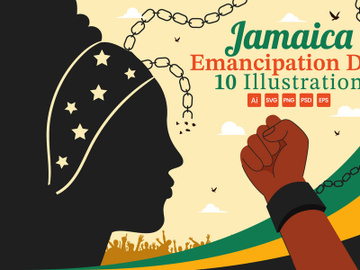 10 Jamaica Emancipation Day Illustration preview picture