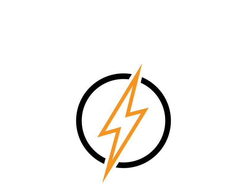 Lightning bolt flash thunderbolt icons vector
