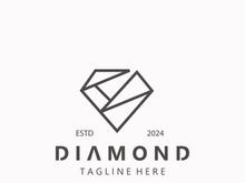 Diamond jewelry Logo, jewelry shop business identity, emblem, creative design