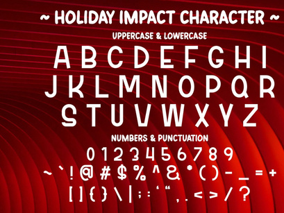 Holiday Impact - Modern Display Font