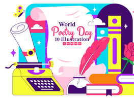 10 World Poetry Day Illustration preview picture