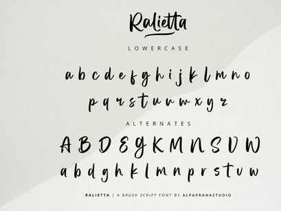 Ralietta - Brush Script Font