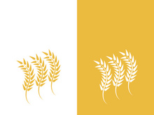 Wheat logo vector icon illustration design