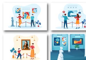 15 Art Gallery Museum Illustration