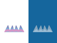 Sound waves vector illustration design template