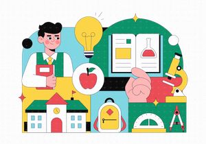 10 School Vector Illustration