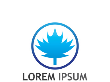 Maple leaf logo design with creative idea preview picture