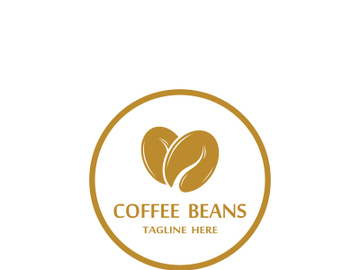 Premium coffee bean logo design. preview picture