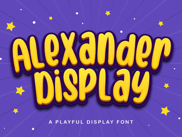 Alexander Display - Playful Display Font preview picture
