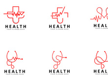 Health Logo Health Care Line Design