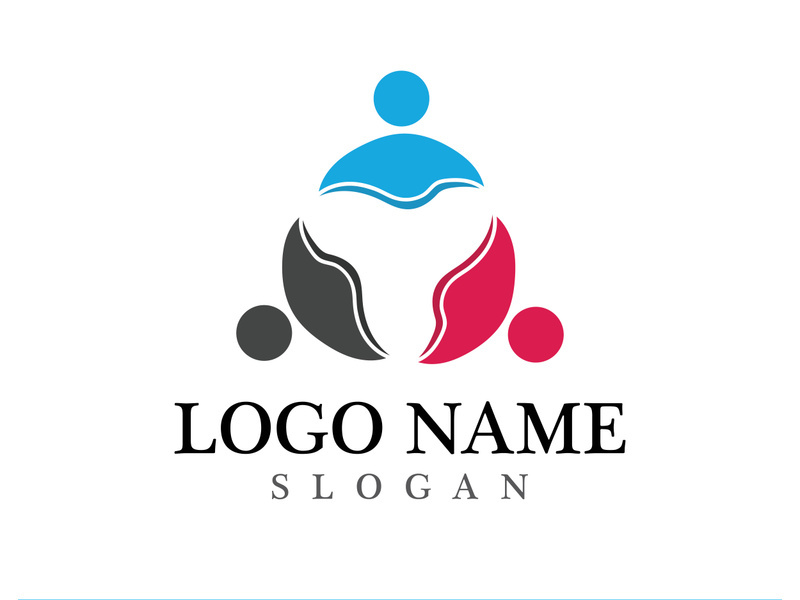 Community logo and symbol vector icon template