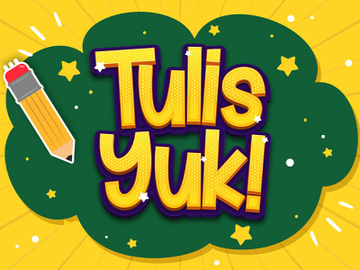 Tulis Yuk - Playful Display Font preview picture