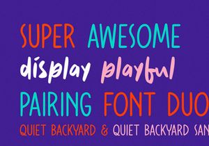 Quiet Backyard Font Duo