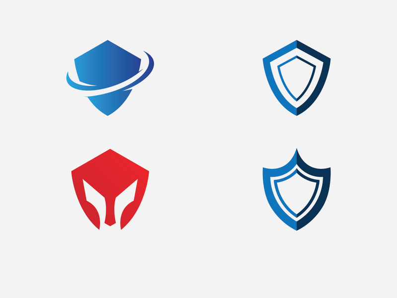 Shield logo template design. vector shield  icon