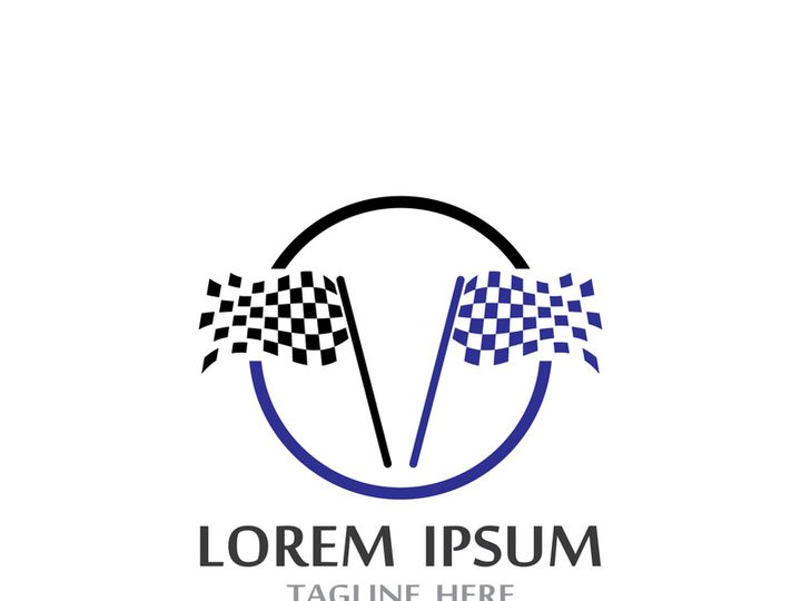 Race flag logo