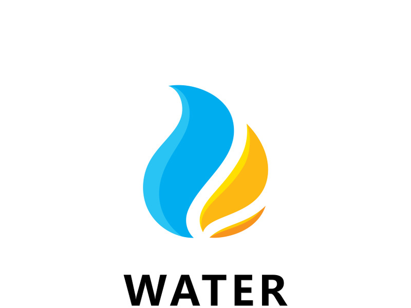 Blue Water Drop Logo Icon Vector Design
