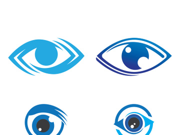 Eye logo icon design template illustration preview picture