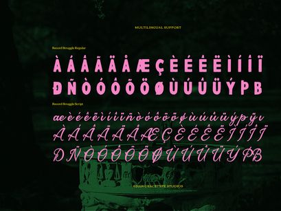 Record Struggle | Hand Drawn Script Vintage