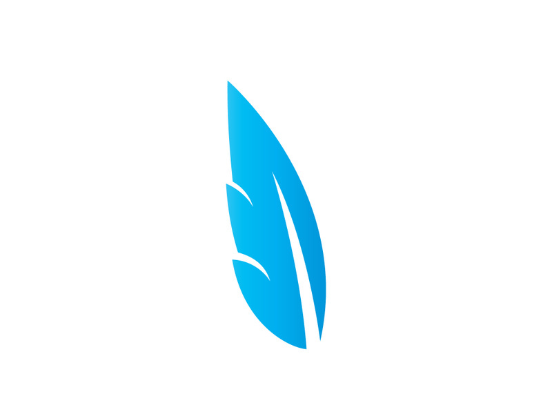 Feather Logo Vector design Template