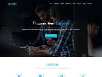 Onway Corporate Business Website Template preview picture