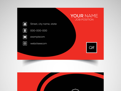 10 Double-sided creative and modern business card template. Vector illustration