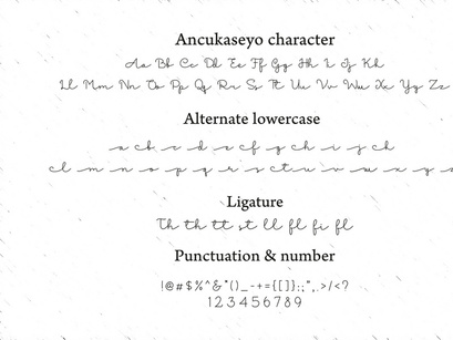 Ancukaseyo - Monoline Script Font