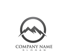 Mountain icon Logo Template Vector illustration design