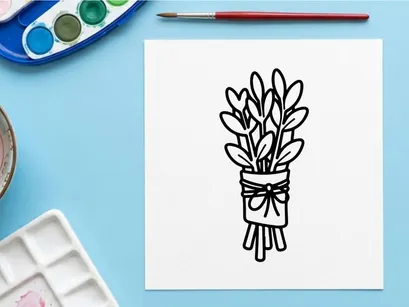 Planta de casa com laço decorativo em vaso minimalista. Ideia de presente de vegetação interna estilosa para decoração de casa ou escritório.
