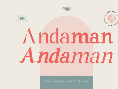 Andaman an Experimental Serif Font