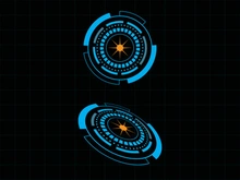 Futuristic user interface illustration