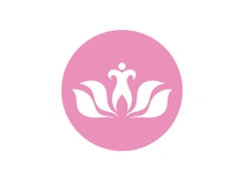 Lotus flower health meditation logo symbol