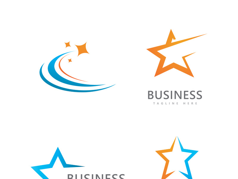 Star Logo Icons Template Vector Illustration Design