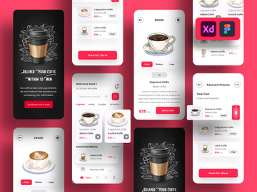Coffee Store App UI Kits preview picture