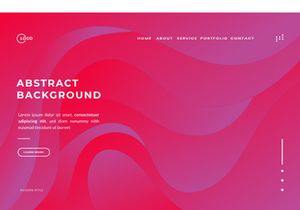 Red Gradient Abstract Background Colorful Waves