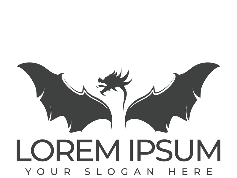 Dragon logo art illustration