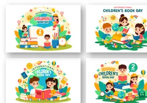 12 International Children Book Day Illustration