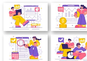12 Market Research and Analysis Illustration