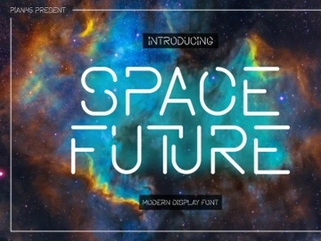 Space Future - Modern Display Font preview picture