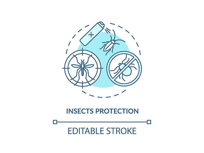 Insects protection concept icon