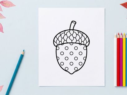 Süße Erdbeer-Illustration für Lebensmittel- und Dessign-Design. Einfache Strichzeichnung einer reifen Beere mit Kernen und Blatt, ideal für Verpackungen oder Branding...