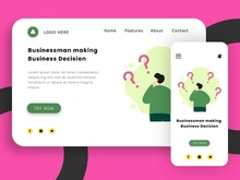 A Man Making Business Decision