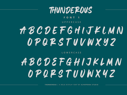 Thunderous - Bold Display Font